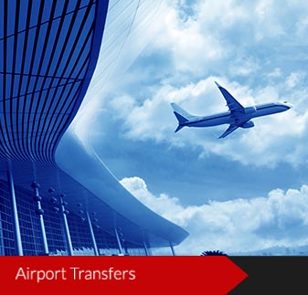 Airplane arriving at the airport